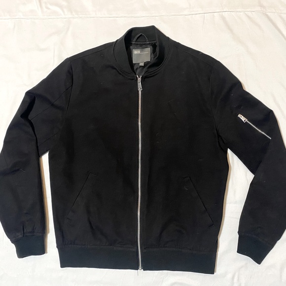 Black M ASOS bombed jacket full zip size M - Picture 1 of 1